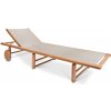 FISCHER MÖBEL Záhradné lehátko TENNIS 327-23, teak, polohovateľné
