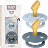 Bibs Colour anatomické cumlíky kaučuk 2ks Baby blue Petrol