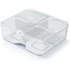Prosperplast Organizér RQS BOX 15,6x14x5 cm transparentný