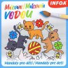 Malování / Maľovanie vodou – Mandaly pro děti / Mandaly pre deti