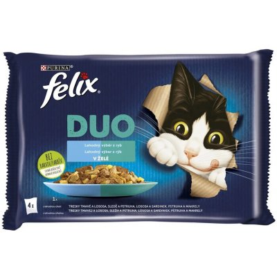 FELIX - Kapsičky FELIX DUO - lahodný výber z rýb 4 x 85 g