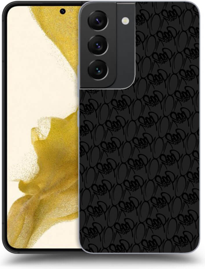 Púzdro Picasee silikónové Samsung Galaxy S22 5G - Separ - Black On Black 2 čierne