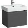 Laufen Pro S - Umývadlová skrinka, 57x45x39 cm, 1 zásuvka, grafit mat H4833720964801
