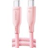 Joyroom Multi-Color Series SA34-CC3, USB-C na USB-C, PD 60W, 1m, ružový