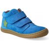 Členková barefoot obuv Filii - CHAMELEON velcro velours electric blue M