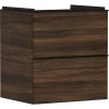 Hansgrohe Xelu Q skrinka 58x49.5x60.5 cm závesná kúpeľňová skrinka pod umývadlo čierna-orech 54026670