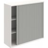Hobis Policová skriňa Strong P, 120x115,2x40 cm, sivá/biela