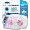 Chicco Physio Light silikon nočný chlapec 2 ks V001525