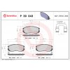 Sada brzdových platničiek, vždy 4 kusy v sade BREMBO P 30 043 (P30043)