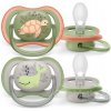 Avent Philips cumlík 6-18m Ultra air pastel chlapec na utišovanie silikón 2 ks