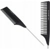 Hrebeň na vlasy kadernícky, na česanie, na efiláciu, na modelovanie, na strihanie, na ošetrenie Ponik's čierny