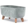 PROSPERPLAST Kvetináč GRACIA CASE BETON EFFECT 39cm sivý