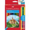 FAREBNÉ CERUZKY - FABER CASFAREBNÉ CERUZKY - FABER CASTELL - HEXAGONAL | 36 KS + 3 BICOLOR + 1 GRAFITOVÁ + STRÚHADLOTELL HEXAGONAL - SADA 36 KS + 3 BICOLOR + 1 GRAFITOVÁ + STRÚHADLO