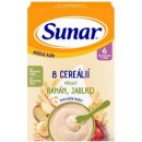 Sunar mliečna kaša s 8 cereáliami banán, jablko 210 g