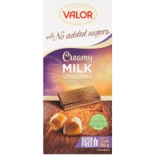 Valor Mliečna čokoláda plnená krémom bez prídavku cukru 100 g