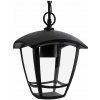 Záhradná závesná lampa E27 čierna IP44 Niko Masterled
