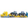 SIKU Super - Tahač s vlekem a 2 traktory New Holland 1:87