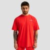 GymBeam tričko Oversized Limitless Hot red hot red