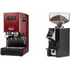 Gaggia Classic E24 BC, red + Eureka Mignon Specialita Smart, CR black