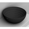 Ceramica Dolomite MOVE umývadlo 44x44 cm okrúhly pultové umývadlo čierna matná D310781