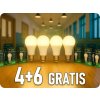 V-TAC E27 LED žiarovka 15W, 1521LM, A65, 4+6 zadarmo! Farba svetla: Teplá biela