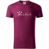 EKG šípky - Tričko z organickej bavlny - 2XL ( Fuchsiová )