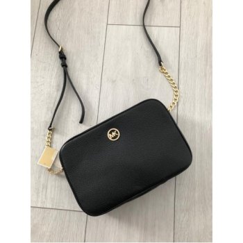 Michael Kors Fulton large crossbody čierna zlatá