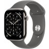 Apple Watch Series 11 Cellular 42 mm Prírodný titán s kamenno sivým športovým remienkom M/L MF8N4WF/A