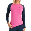 ADVENTER & FISHING Dámske funkčné UV tričko FUNCTIONAL UV T SHIRT ružová tmavo modrá