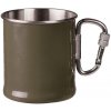 Mil-Tec Hrnček nerezový 250ml s karabinou olivový