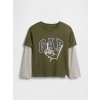 GAP Baby tričko s potlačou Zelená 2YRS Zelená Zelená