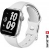 SWISSTEN silikonový řemínek pro Apple Watch 42-44 mm bílá 46000114