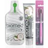 BIOMED Superwhite zubná pasta 75 ml, ústna voda 500 ml + kefka