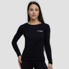GymBeam Dámske tričko s dlhým rukávom Basic Black - XXL
