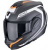 SCORPION prilba EXO-TECH EVO CARBON Cosy matt black/orange - POUŽITÁ veľ.M - M