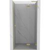 Mexen Lunar L sprchové dvere otváracie pravé 85 cm, transparentné, zlaté kartáčované - 834L-085-000-55-00-P