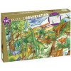 Vyhľadávacie puzzle s plagátom - Dinosaury - 100 ks