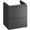 Cersanit Moduo, závesná umývadlová skrinka 50x40x57 cm, antracitová matná, S590-067-DSM