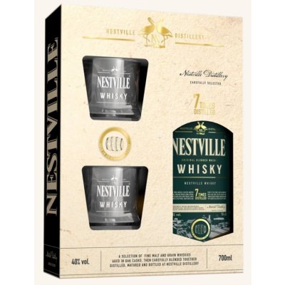 Nestville Whisky Blended 3yo 40% 0,7L (set)