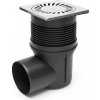 Chudej Strešný lapač Kanalizačná vpusť bočná so suchou klapkou D 110 mm nerez KVB110S-N