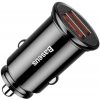 Baseus Kruhová plastová autonabíjačka s portami 2x USB-A - 30W - čierna CCALL-YD01 - možnosť vrátiť tovar ZADARMO do 30tich dní