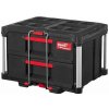MILWAUKEE 4932472129 box PACKOUT, 2 zásuvky, guličkové výsuvy, súprava priehradek 4932472129