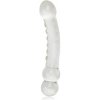 LoveToy Glass Romance Ripple G-Spot Dildo GS06C Clear