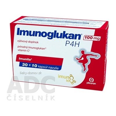 Imunoglukan P4H 100 mg cps (inov. 2021, imunoklub) 30+10 navyše (40 ks)