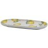 Chic Antique Porcelánová tácka s citrónmi Maison Limone Blossom 25*11*2 cm