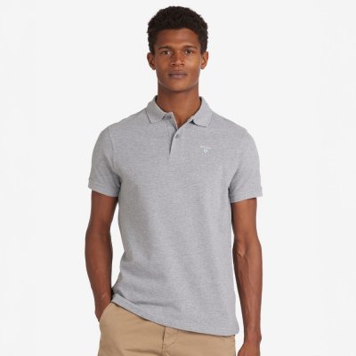 Barbour Sports Polo Shirt grey marl