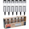 SOLÁRNA LAMPA 4,5X15 CM INOX 6KS