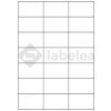 Labelea Samolepiace etikety 70x42,3 mm biele papierové, na hárku A4, pre laserovú a atramentovú tlač, Farba etikiet Biela, Počet hárkov v balení 100 EPM070042W021S