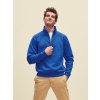 Blue Men's Sweatshirt Zip Neck Sweat Fruit of the Loom modrá M Fruit of the Loom 5904882133656