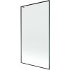 MEXEN/S - Next L vaňová zástena FIX 100 x 150, čierna vzor, grafit metal 895-100-000-03-70-95